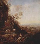 Johann Christian Klengel Italienische Landschaft oil painting artist